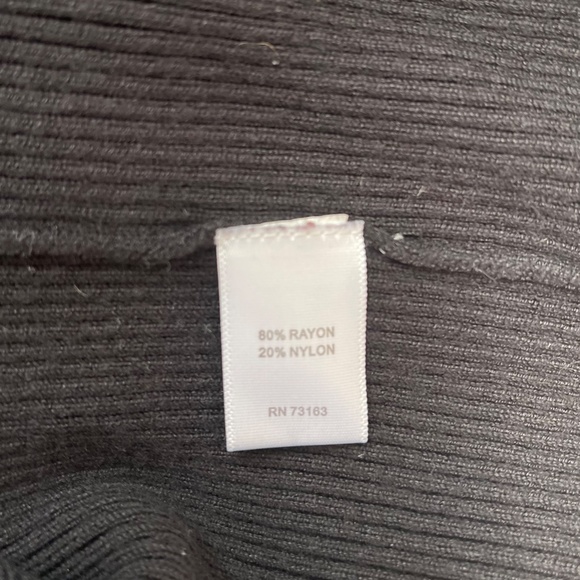 Spense Cowl Neck Knit Sweater Top size small Stripes white red - Picture 7 of 7